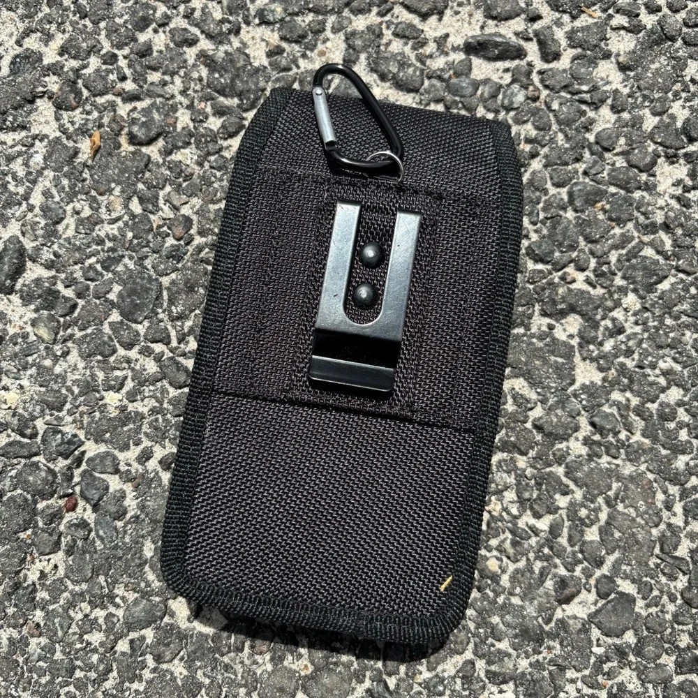 Universal Black Phone Pouch Case - Protective Belt/Bag Sleeve